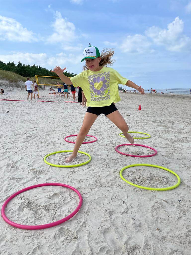 Zabawa na plaży